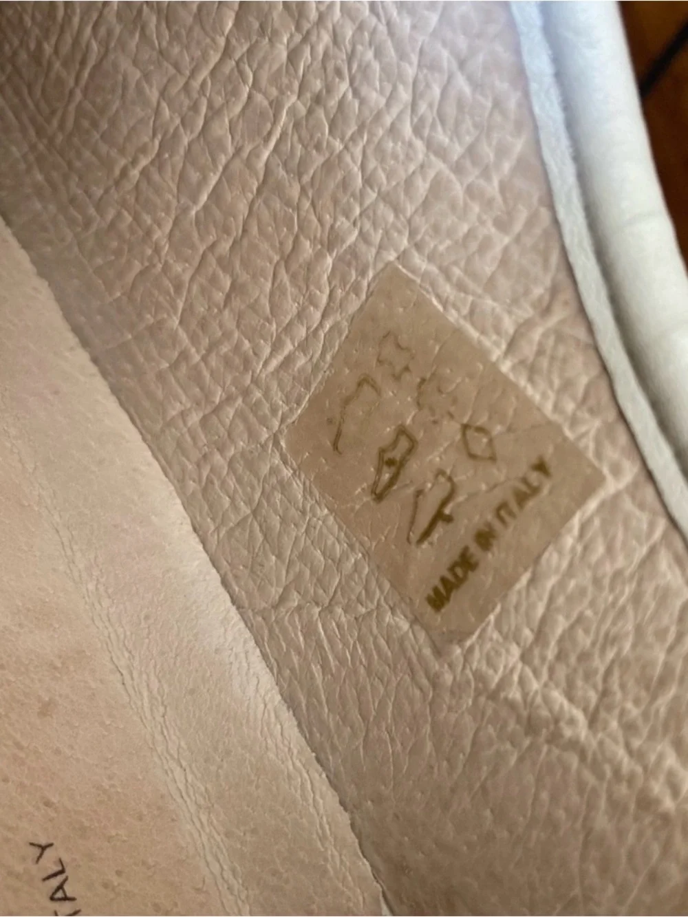 Valentino Cream Leather Platform Sneaker